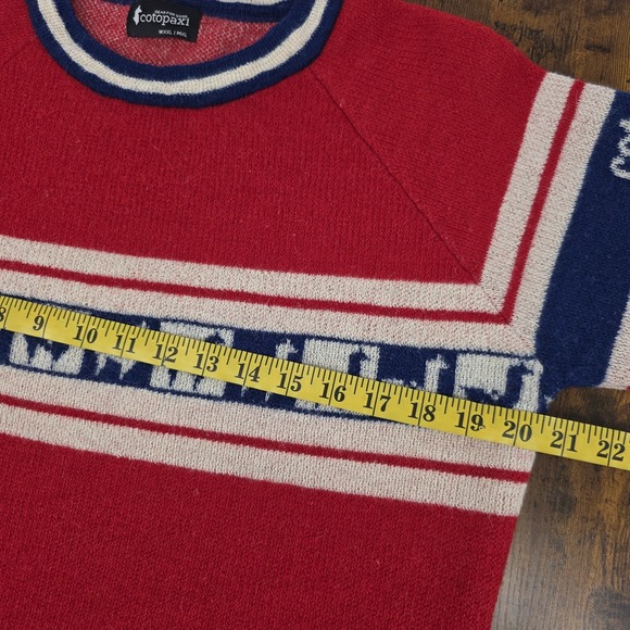 Cotopaxi‎ Sweater Cashllama Red Blue White Llama Unisex M(XL) W(XXL) Holiday - Picture 5 of 7